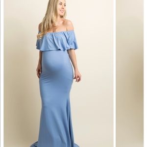 Blue mermaid maternity dress. NWT